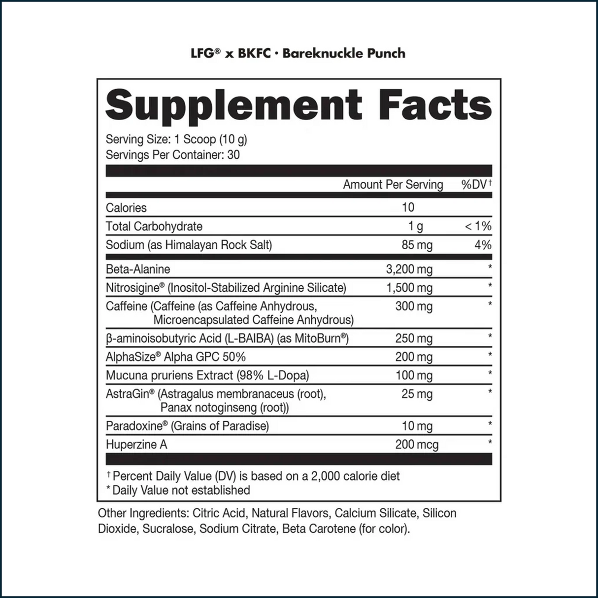 Bucked Up LFG Burn Pre-Workout, 30 Servings