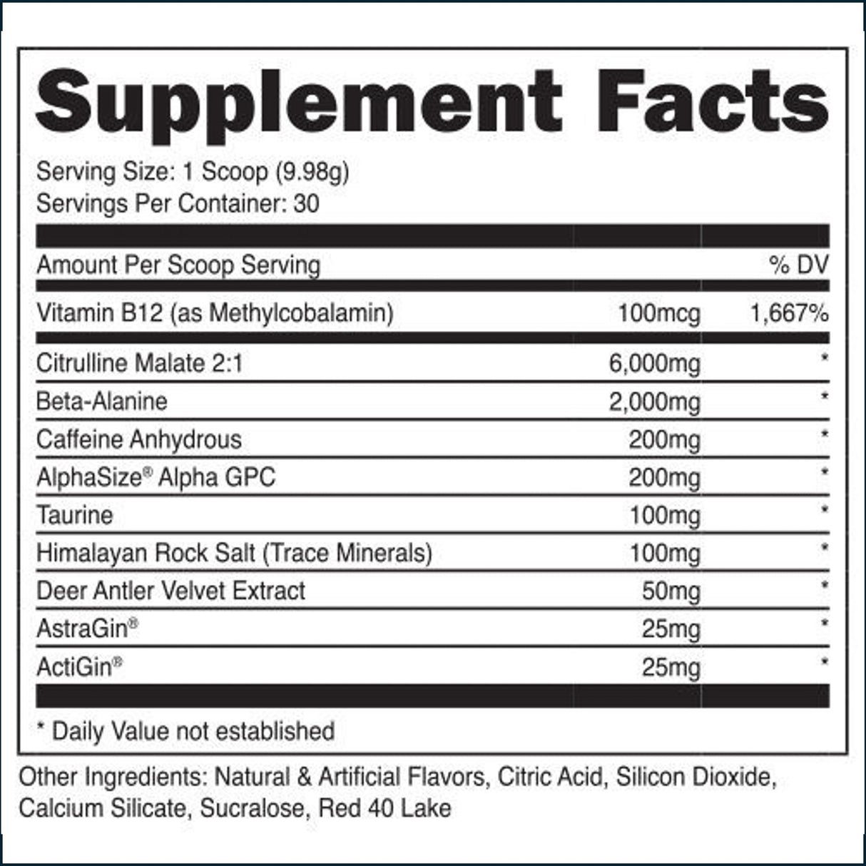 Bucked Up Pre-Workout Powder, 30 Servings Pre-Workout Bucked Up