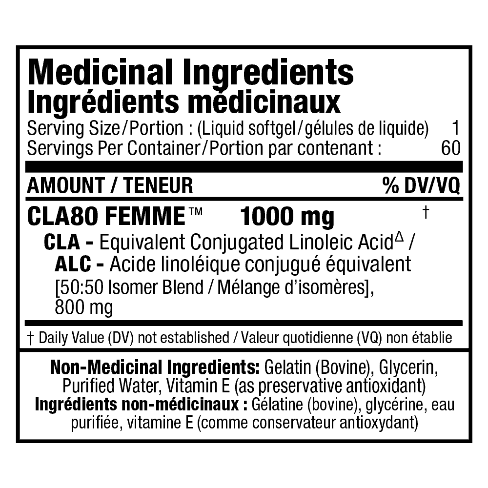 Allmax CLA 80 Femme, 60 SoftGels CLEARANCE Allmax Nutrition