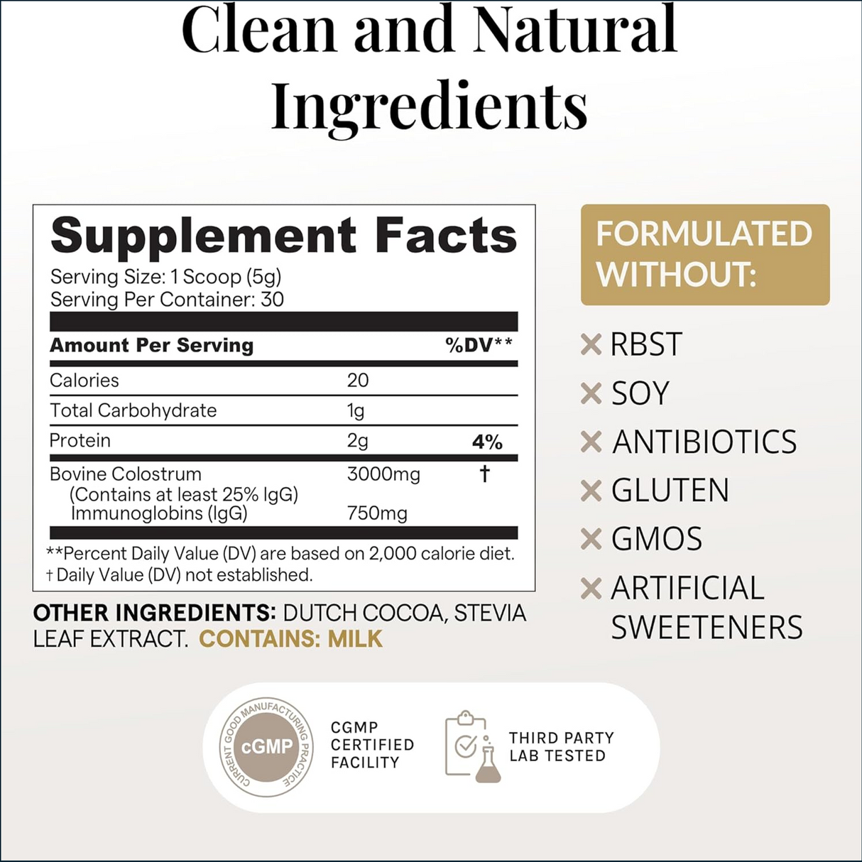 Elavite Colostrum Powder, 2 x 30 Servings