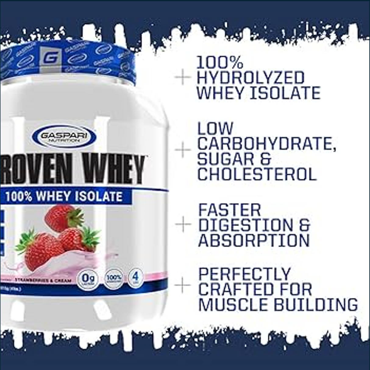 Gaspari Nutrition Proven 100% Whey Isolate, 2lbs