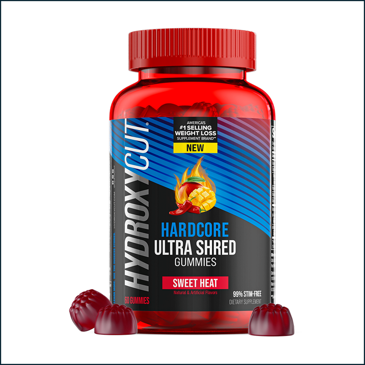 Hydroxycut Hardcore Ultra Shred, 60 Gummies