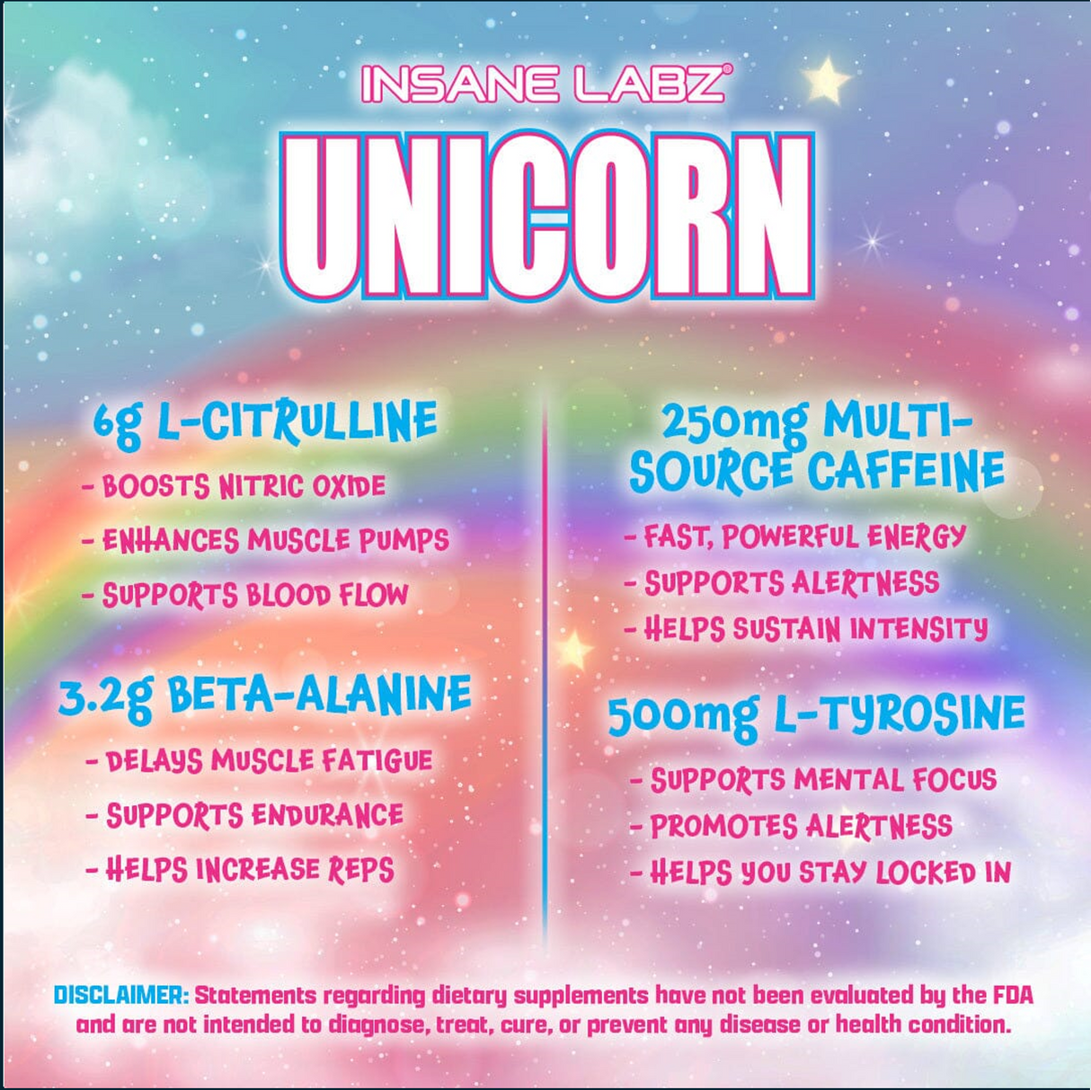 Insane Labz Unicorn Pre-Workout, 30 Servings