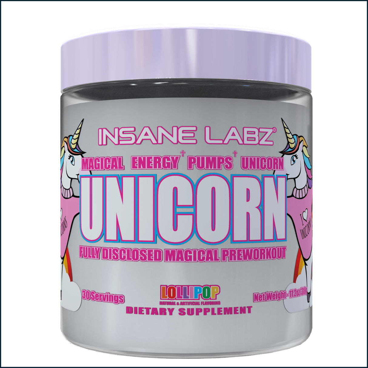 Insane Labz Unicorn Pre-Workout, 30 Servings