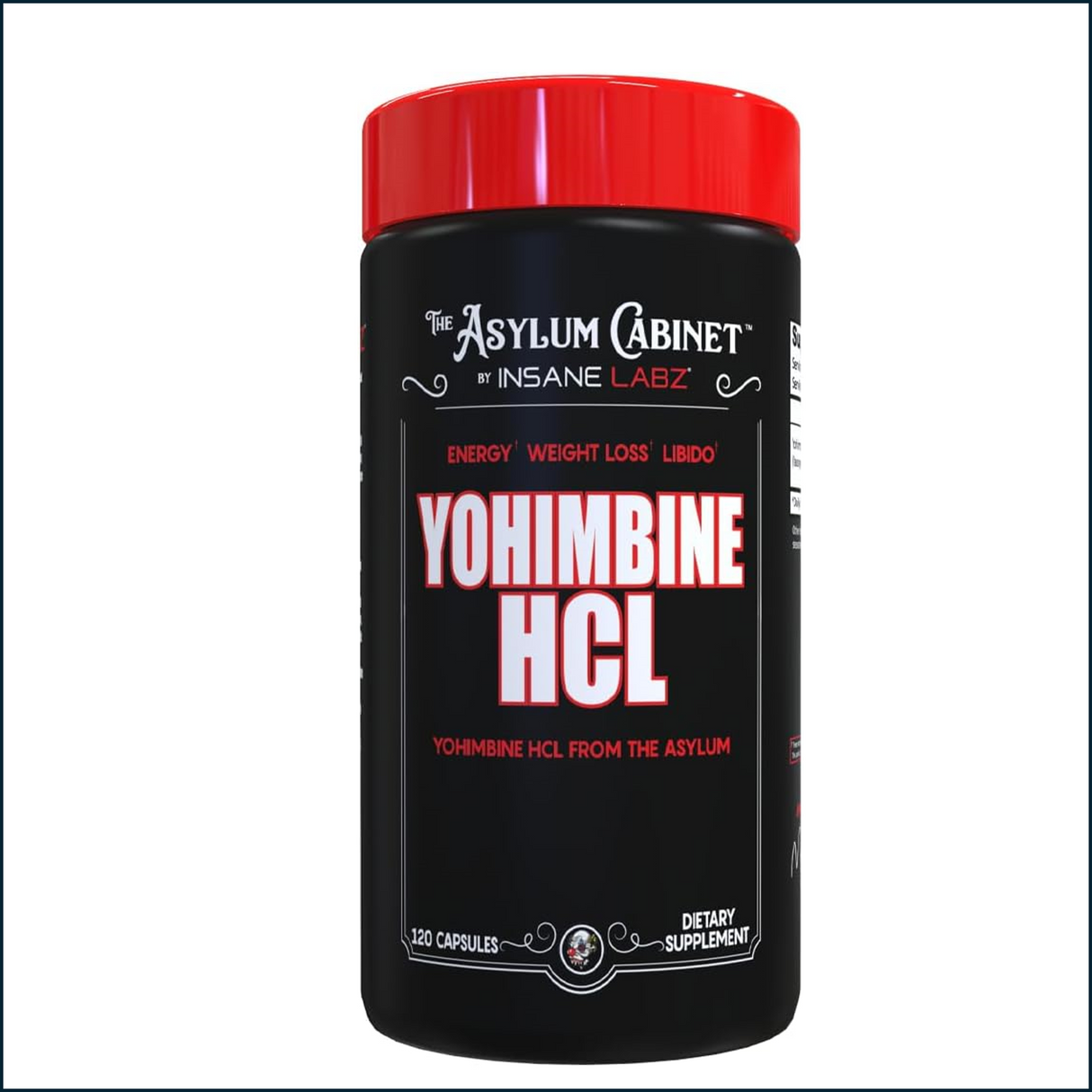 Insane Labz Yohimbine HCL, 120 Capsules