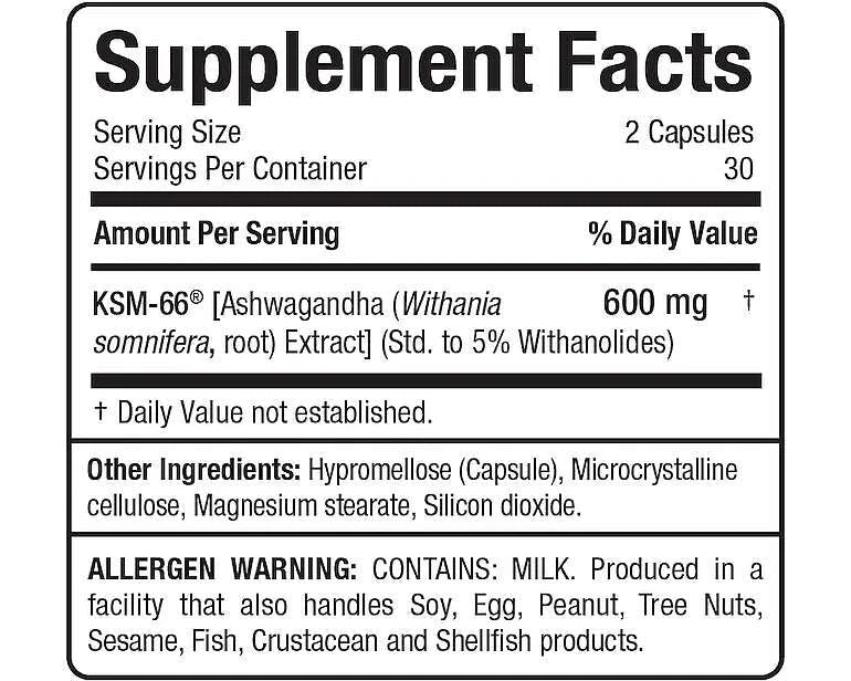 Allmax KSM-66, 60 Veggie Caps Pre-Workout Allmax Nutrition