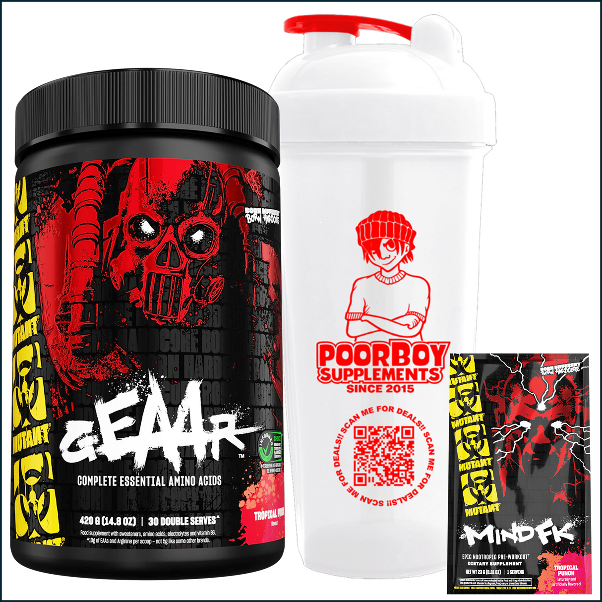 Mutant GEAAR, Shaker & Free Sample