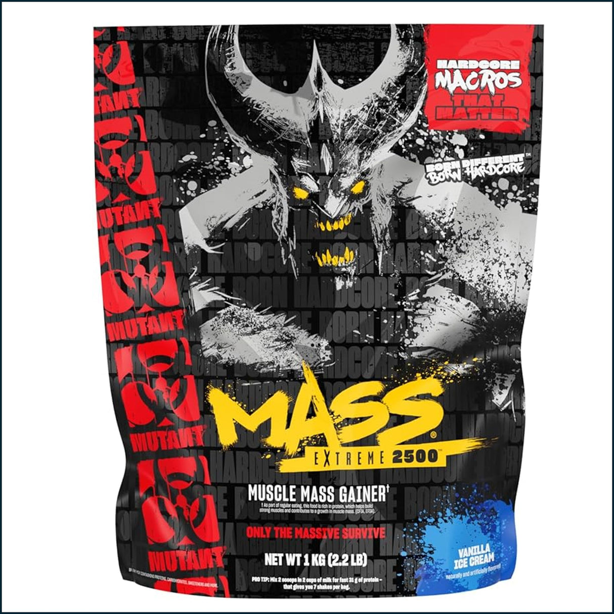 Mutant Mass Extreme 2500, 2.2lbs Weight Gainer Mutant