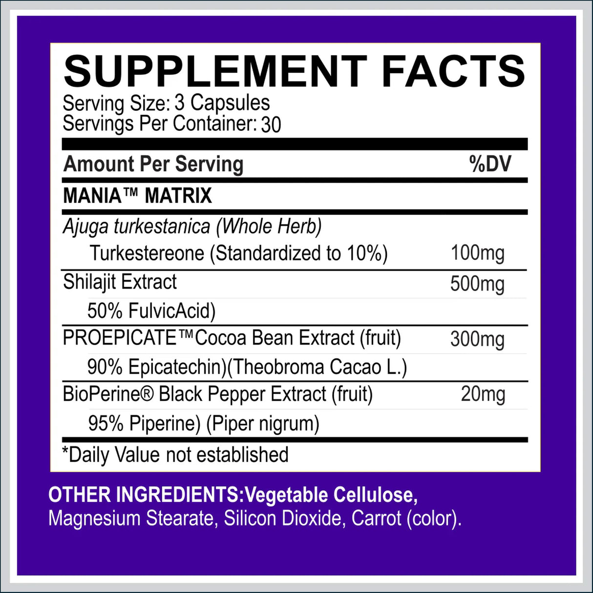 MyoBlox Mania Natural Anabolic, 2 x 90 Capsules Testosterone Boosters MyoBlox