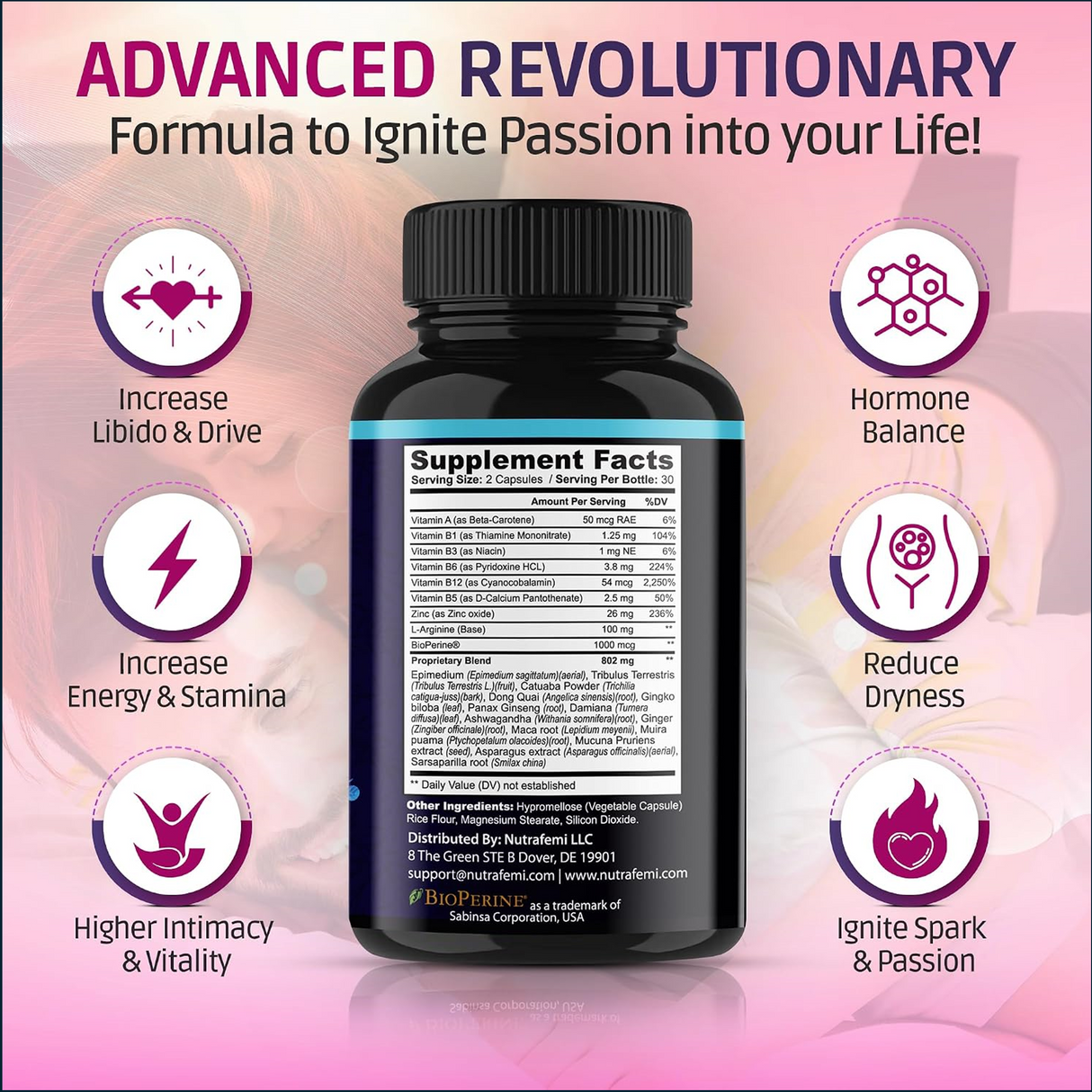 NutraFemi NaturalRX Female Libido Boost, 60 Capsules