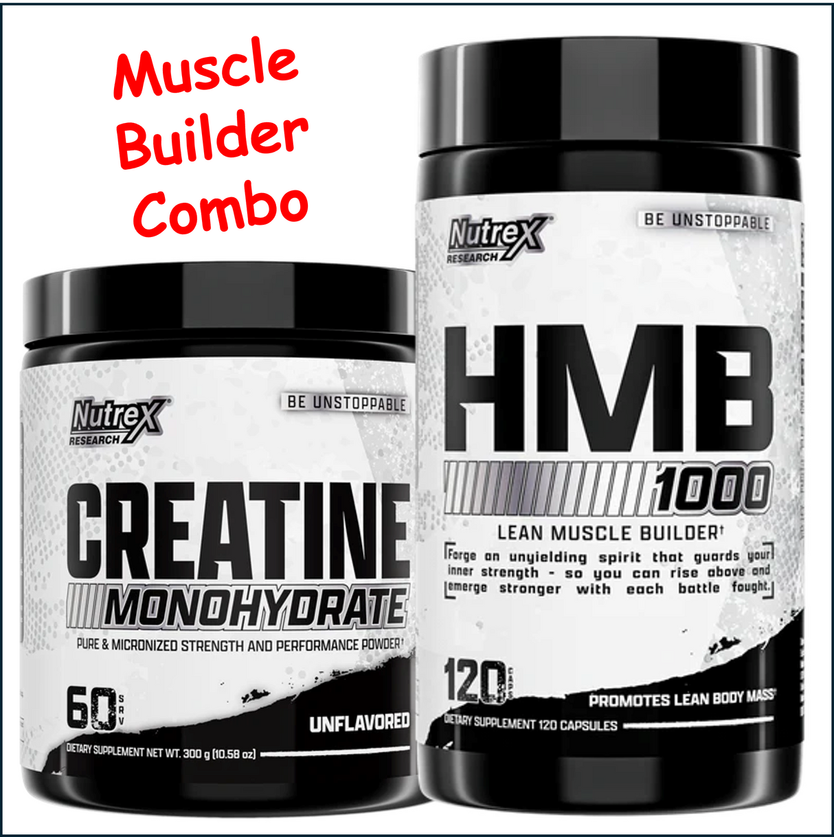 Nutrex Strength & Recovery Stack – Creatine + HMB 100