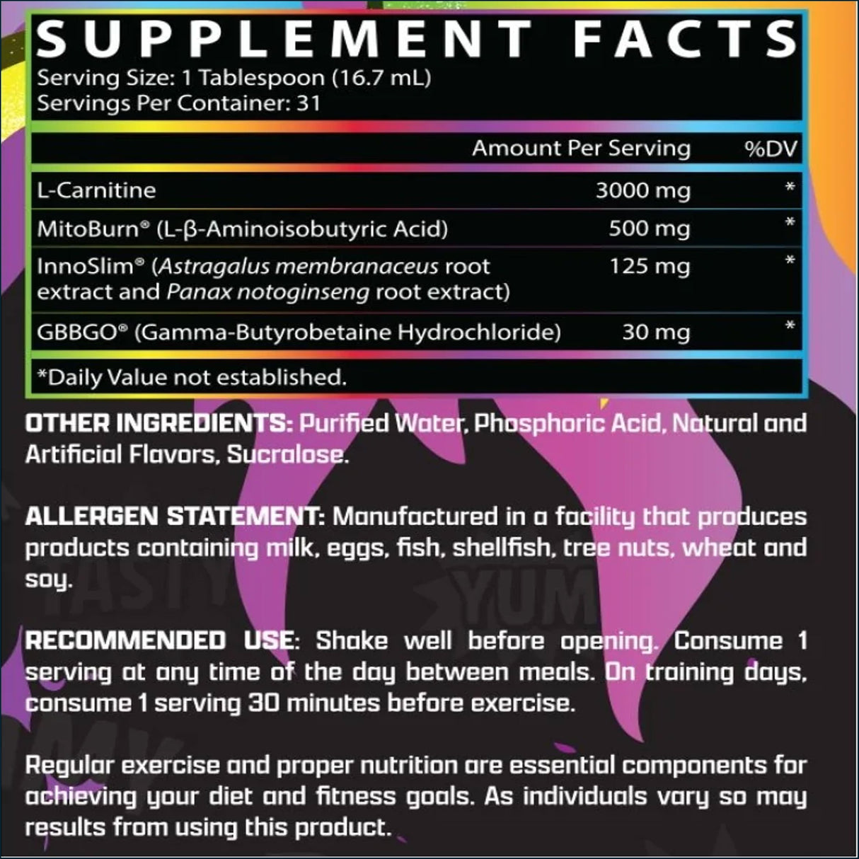 Nutrex CarniBurn Fuego, 2 x 31 Servings Weight Loss Nutrex Research