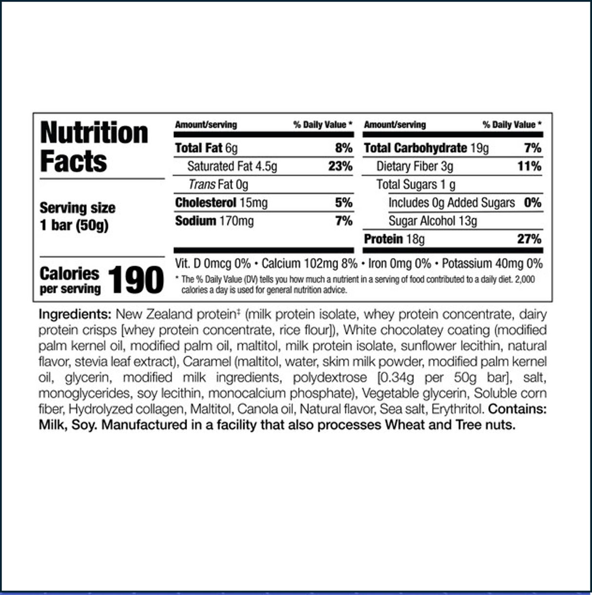 Perfect Sports Diesel 100% New Zealand Whey Protein Bars, Box of 12