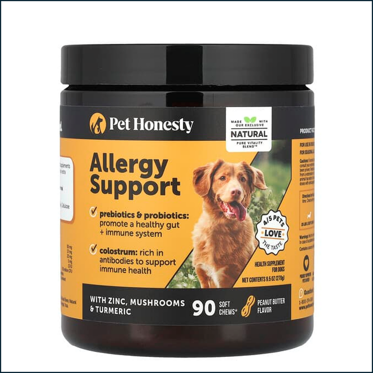 Pet Honesty Allergy Support, 90 Soft Chews