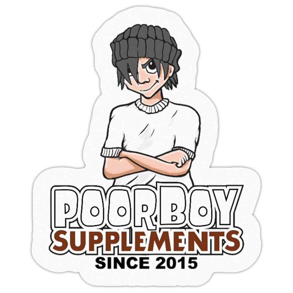 Free 4.5&quot; Square PoorBoySupplements.com Custom Die Cut Roll Label (Limit One)