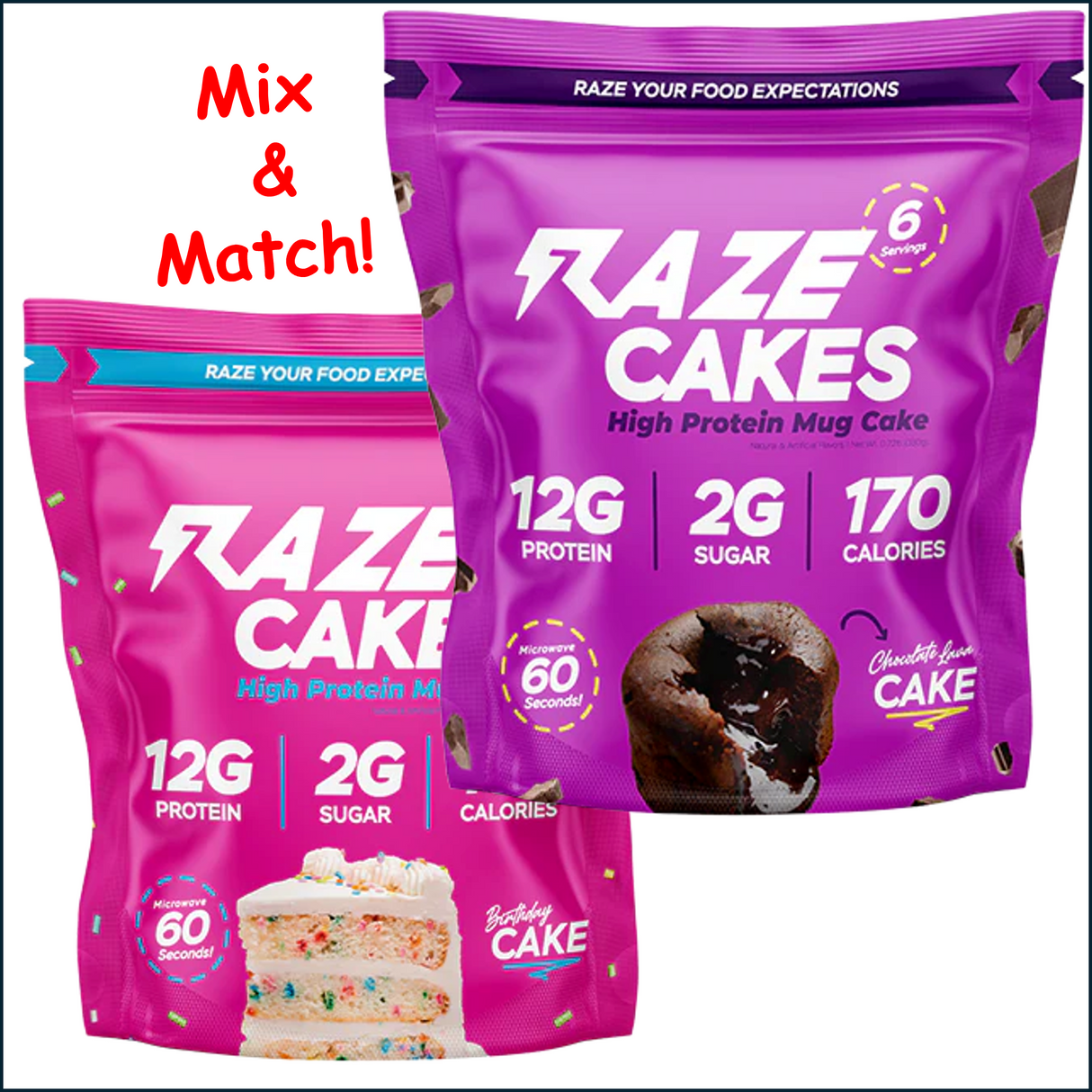 Repp Sports Raze Protein Mug Cake Mix 2 Pack