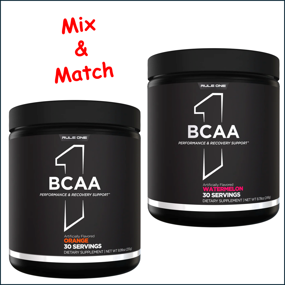 Rule1 BCAA, 2 x 30 Servings