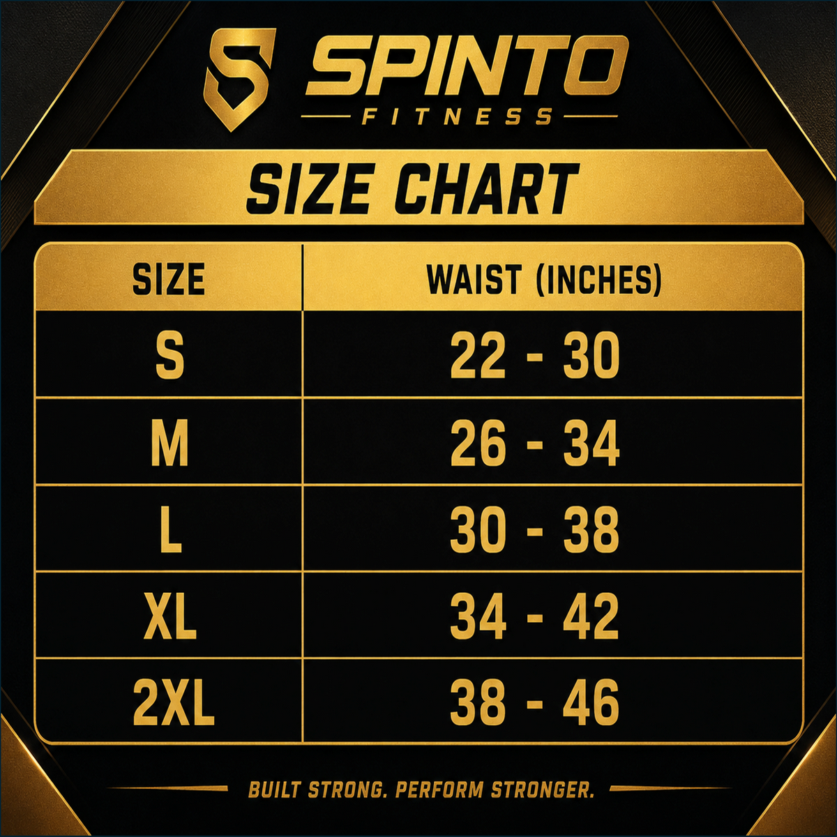 Spinto Fitness 10mm Lever Belt, SP-81
