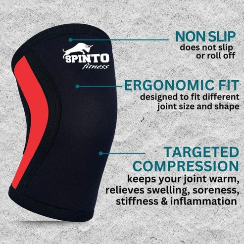 Spinto Fitness 7mm Performance Knee Sleeves, SP-107