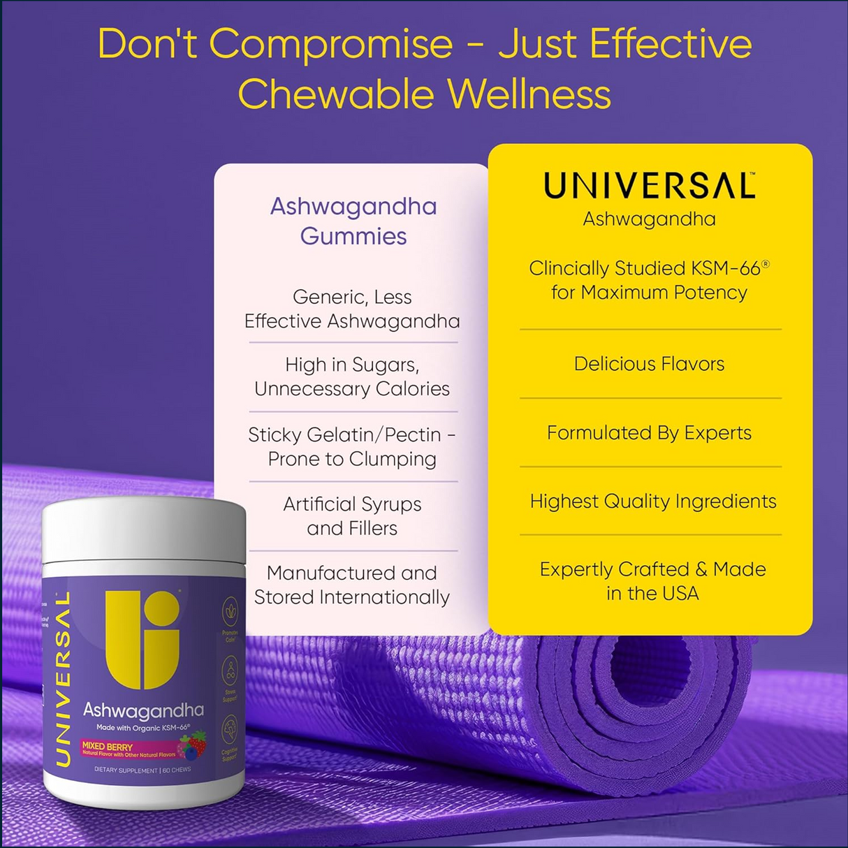 Universal Ashwagandha, 60 Chews