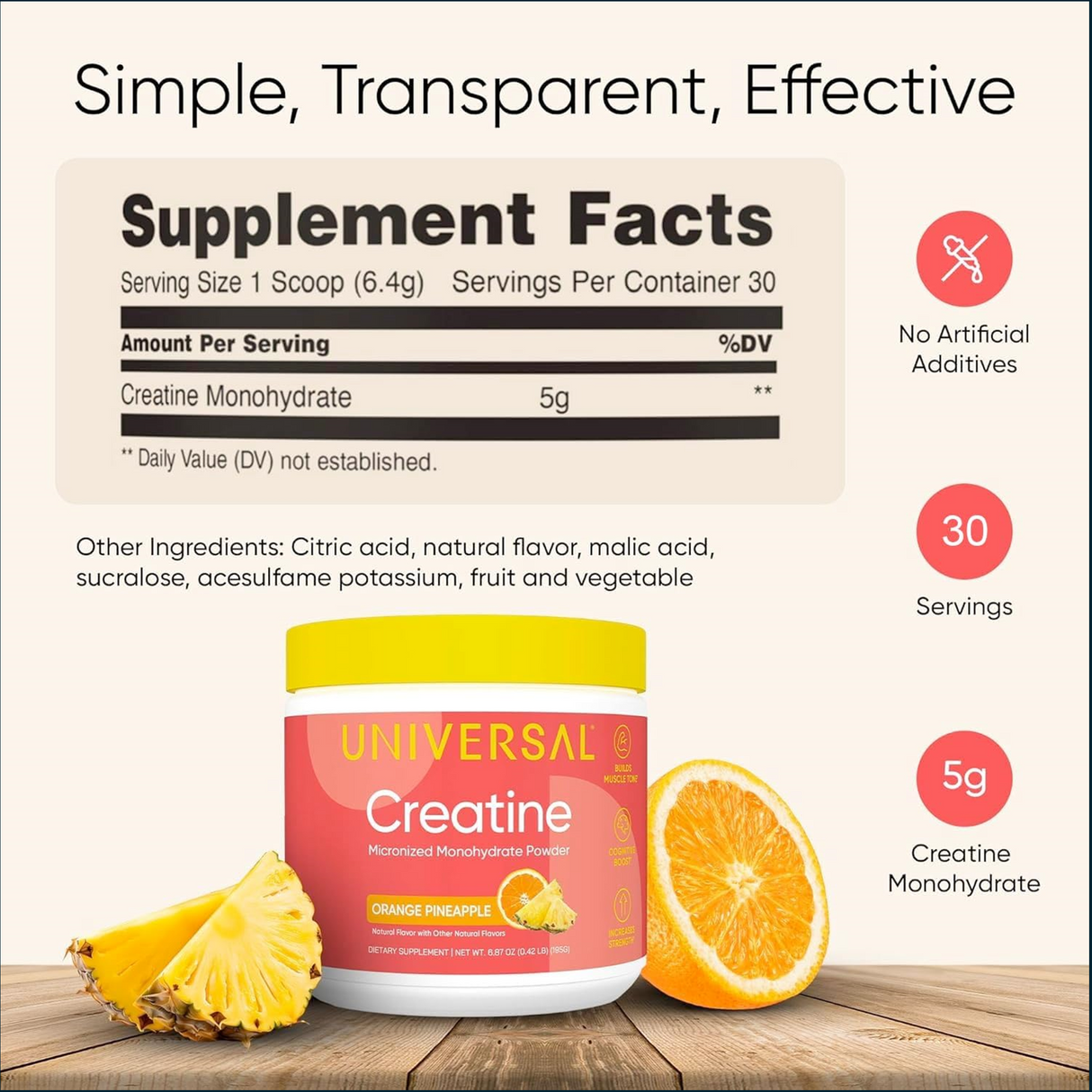 Universal Creatine, 30 servings