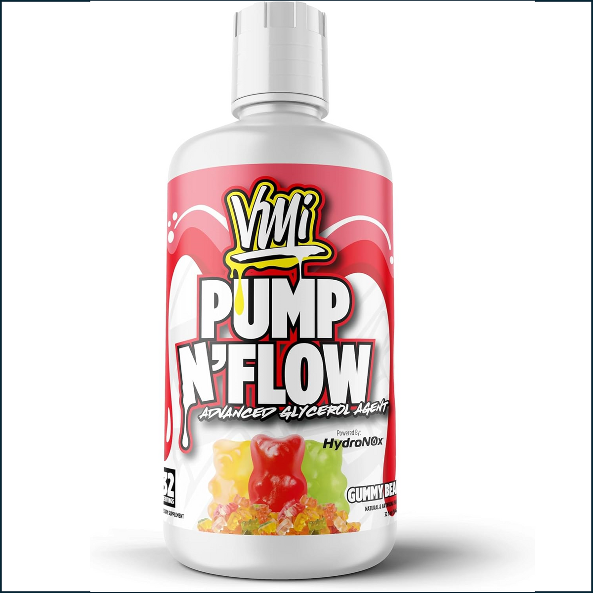 VMI Sports Pump N' Flow Stim Free Liquid Pre-workout, 32 Servings
