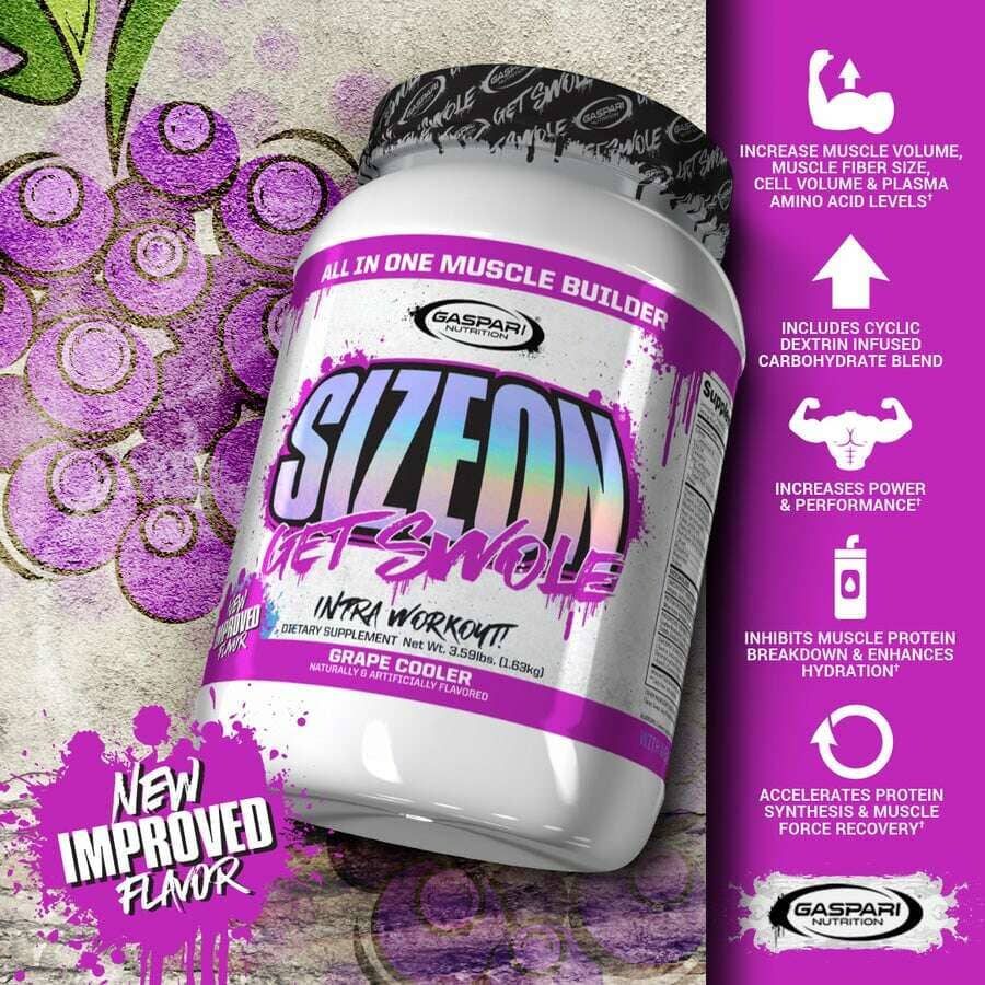 Gaspari Nutrition SizeOn, 24 Servings Creatine | Kre-Alkalyn Gaspari Nutrition