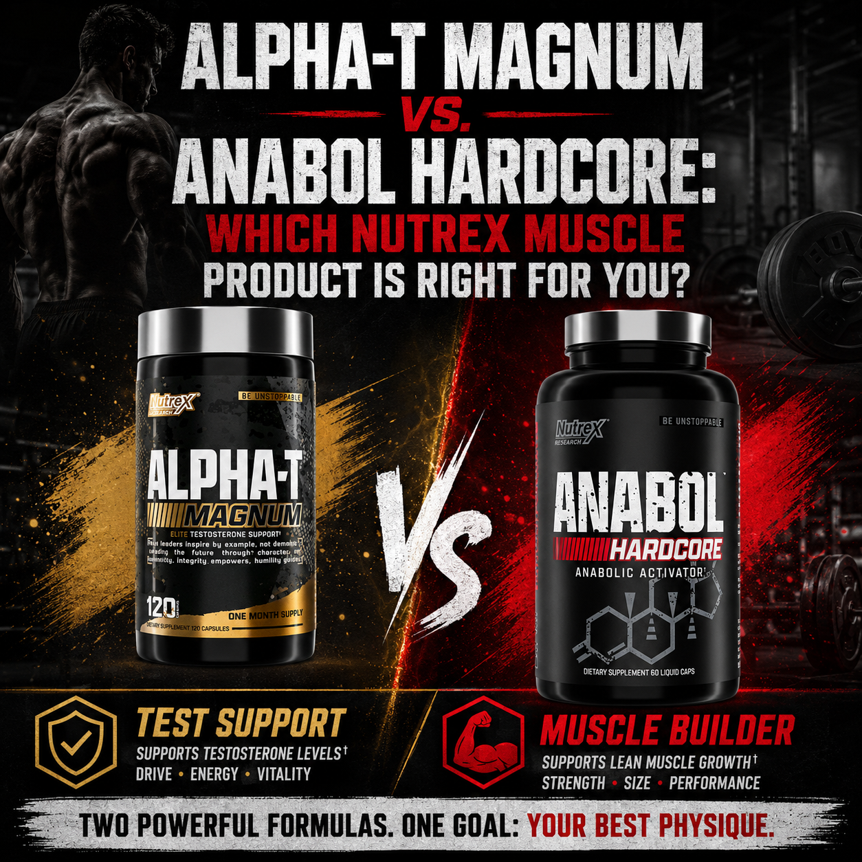 Nutrex Alpha-T Magnum vs Anabol Hardcore comparison