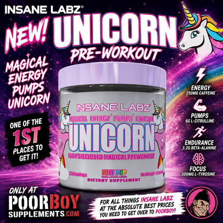 NEW Insane Labz Unicorn Pre-Workout Has Landed at PoorBoy!