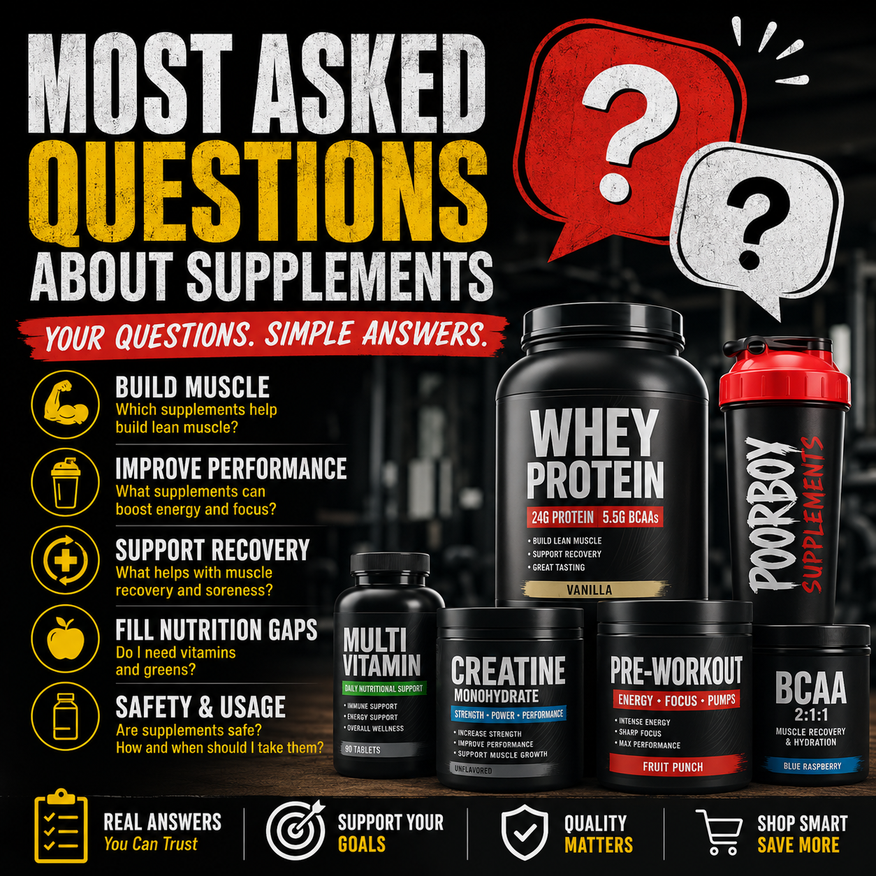 Most Asked Questions About Supplements