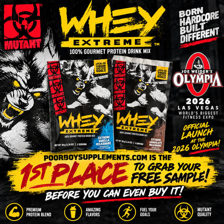 Try Mutant Whey Extreme Before You Can Buy It – Exclusively at PoorBoy!