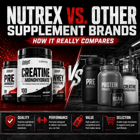 Nutrex Research compared to other supplement brands