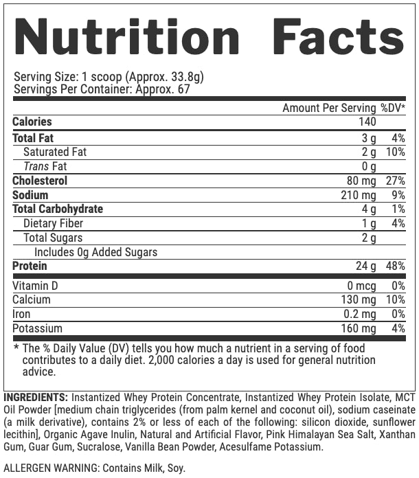 Nutrex 100% Premium Whey Protein, 5lbs - 64 Servings