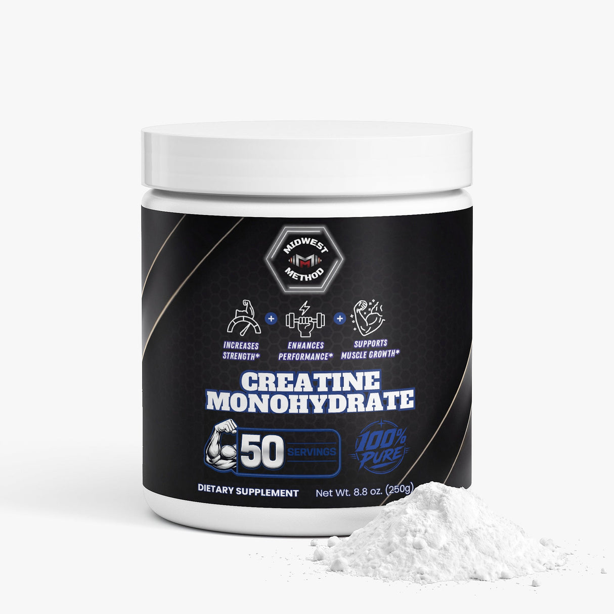 Midwest Method Creatine Monohydrate - Unflavored, 50 Servings
