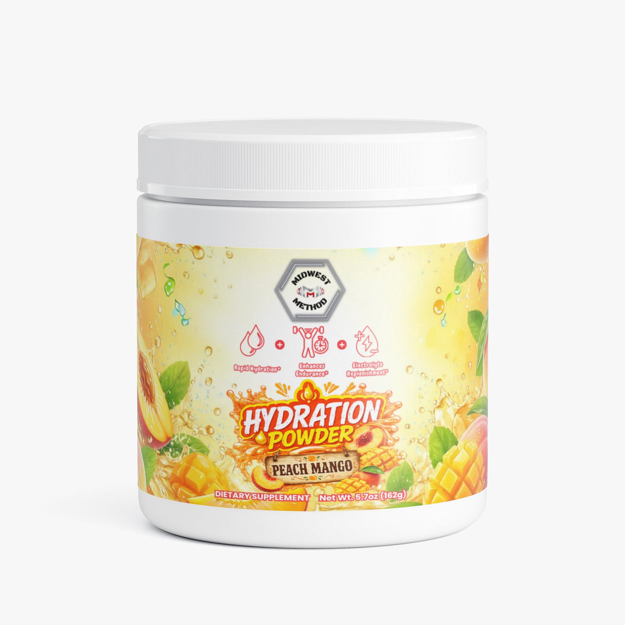 Midwest Method Hydration Powder - Peach Mango, 30 Servings