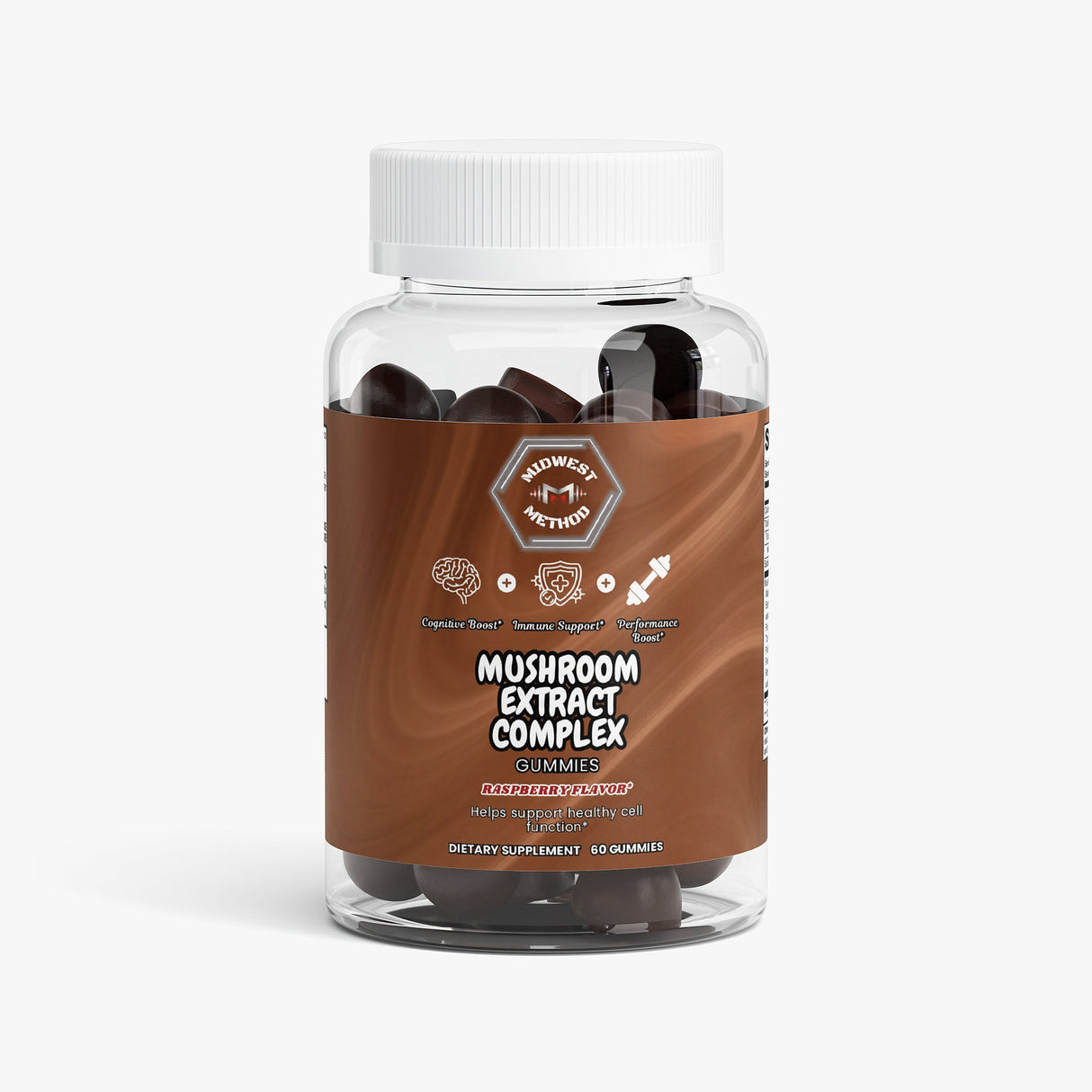 Midwest Method Mushroom Extract Complex - Raspberry, 60 Gummies