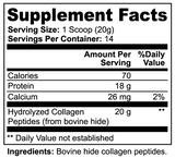 Midwest Method Grass-Fed Hydrolyzed Collagen Peptides - Unflavored, 14 Servings