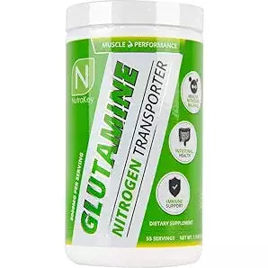 NutraKey Glutamine, 500 grams - 55 servings