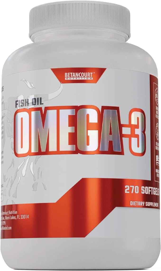 Betancourt Omega 3 with Fish Oil, 270 Softgels
