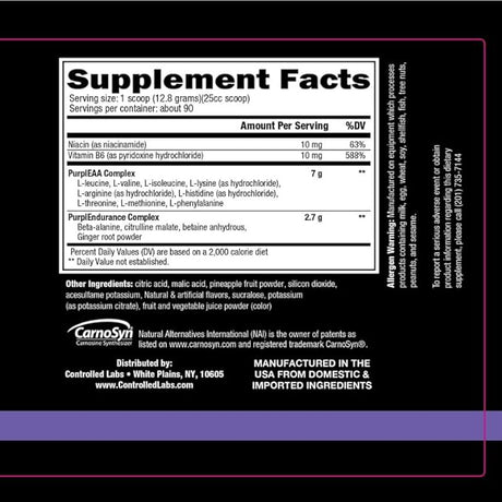 Controlled Labs Purple Wraath, 90 Servings