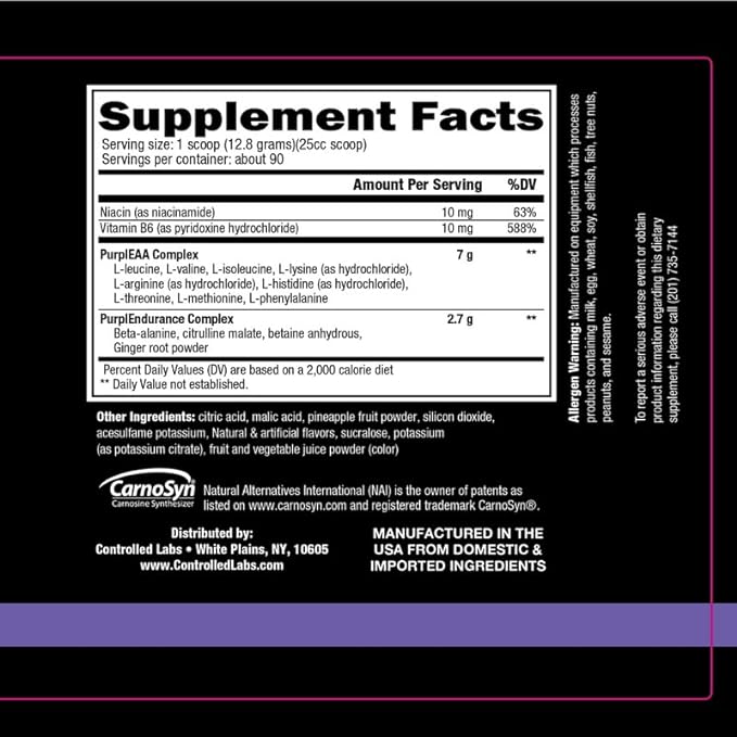 Controlled Labs Purple Wraath, 90 Servings