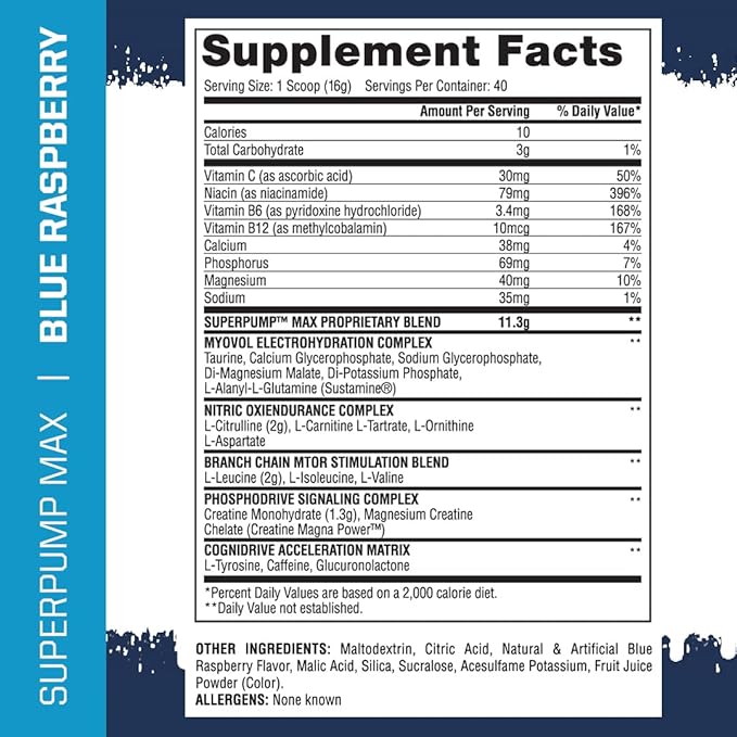 Gaspari Nutrition SuperPump Max, 40 Servings