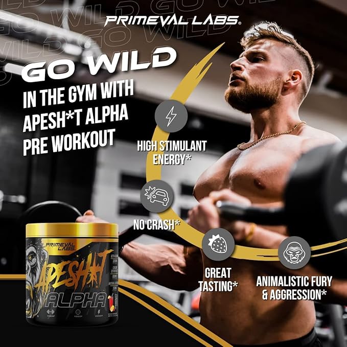 Primeval Labs Ape Sh*t Alpha, 40 Servings