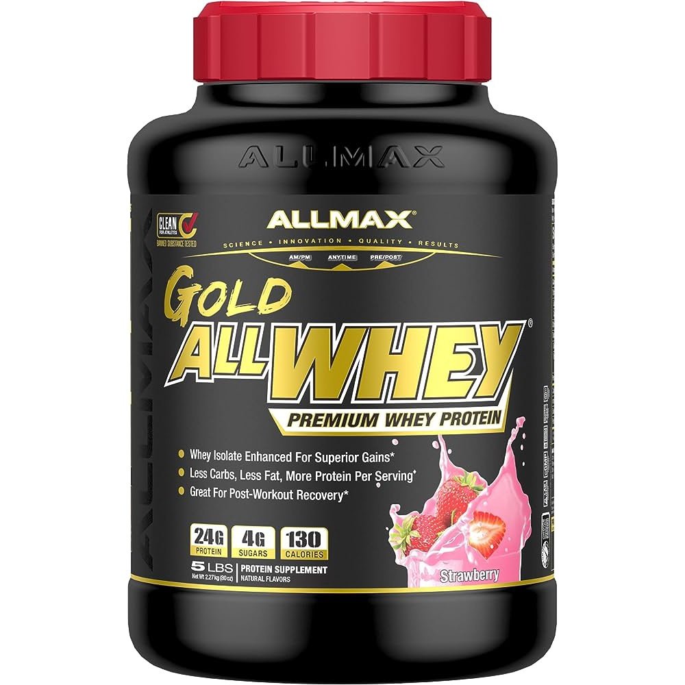 Allmax AllWhey Gold Whey Protein Strawberry, 5lbs - 71serv