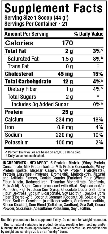 Allmax Hexapro High Protein Lean Meal 2lb Blend of 6 Proteins