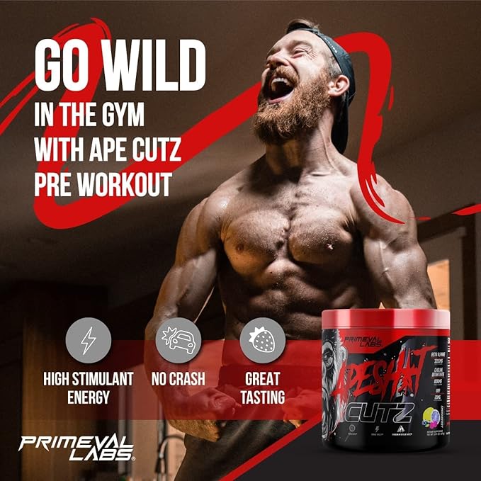 Primeval Labs Ape Sh*t Cutz Thermogenic Pre Workout, 50 Servings