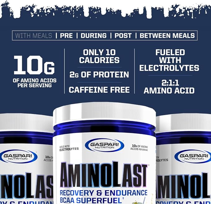 Gaspari Nutrition Aminolast BCAAs, 30 Servings