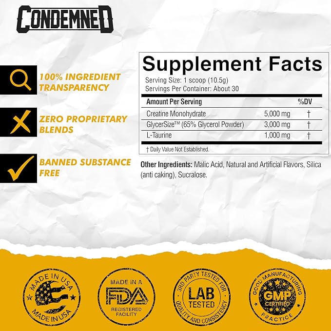 Condemned Labz Locked Down, 30 Servings