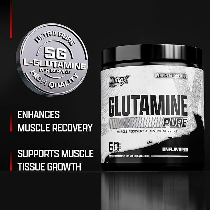 Nutrex Glutamine Pure, 60 Servings