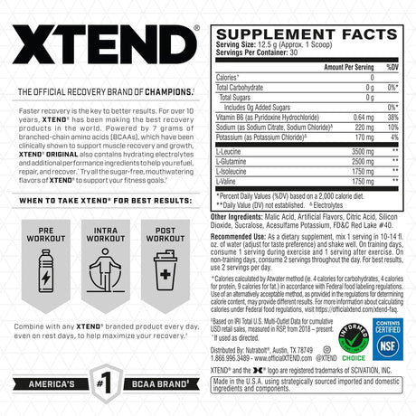 Cellucor XTEND Original BCAA, 30 Servings - Smash Apple